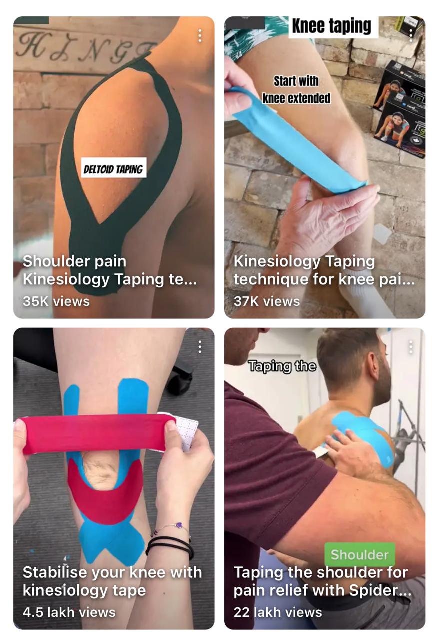 Kinesiology tape therapy